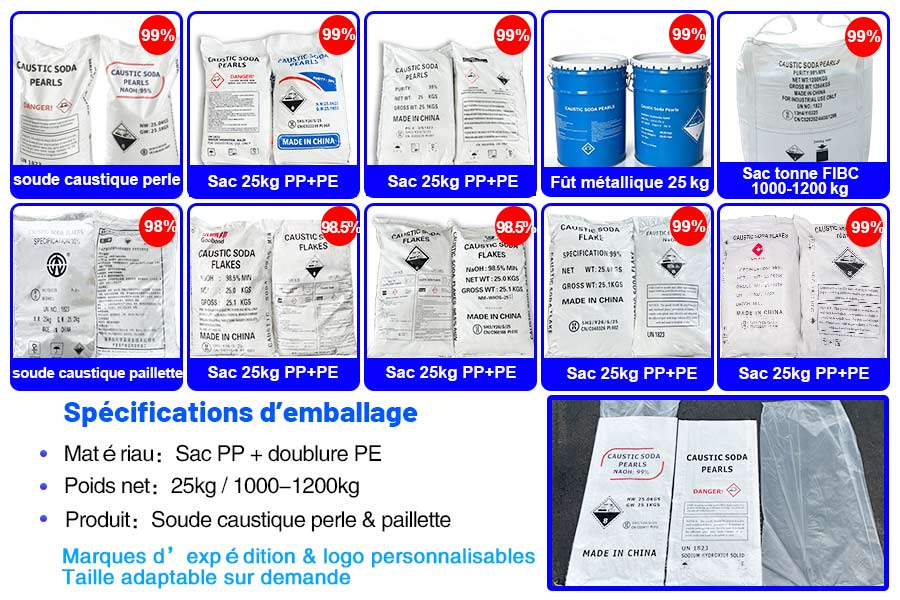 Sac Soude Caustique 25kg - Fournisseur Chine Emballage Export