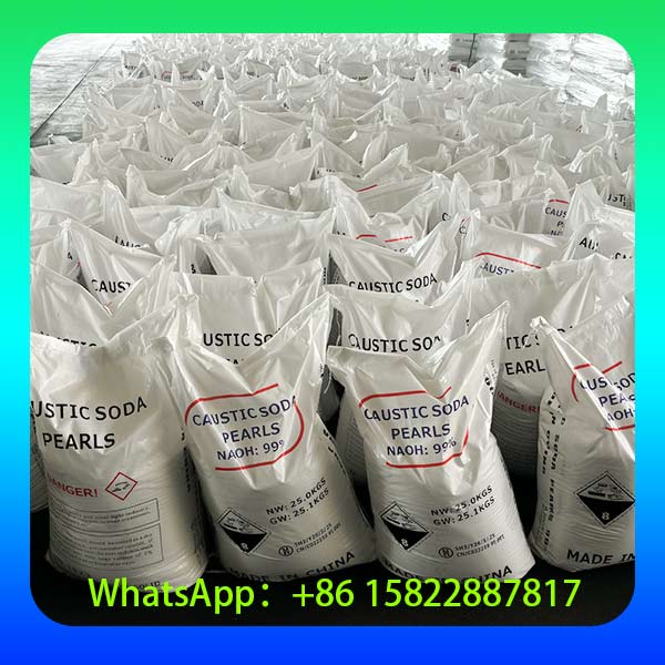 Perle de Soude Caustique 99% - Production en Usine, Sac 25kg Double Couche en Stock
