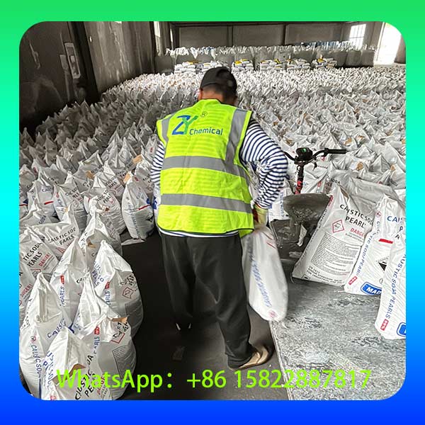 Stock Soude Caustique Perle 25 kg - Prix Usine Direct