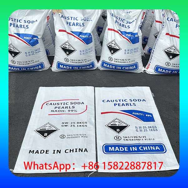 Stock Soude NaOH Perles 25kg - Prix Usine Chine Direct