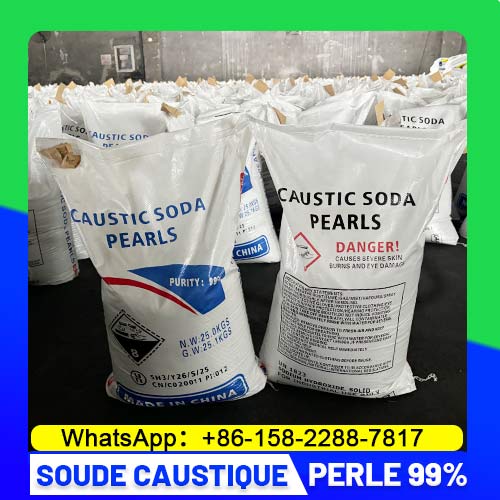 perle de soude caustique 99% haute pureté pour l'Afrique