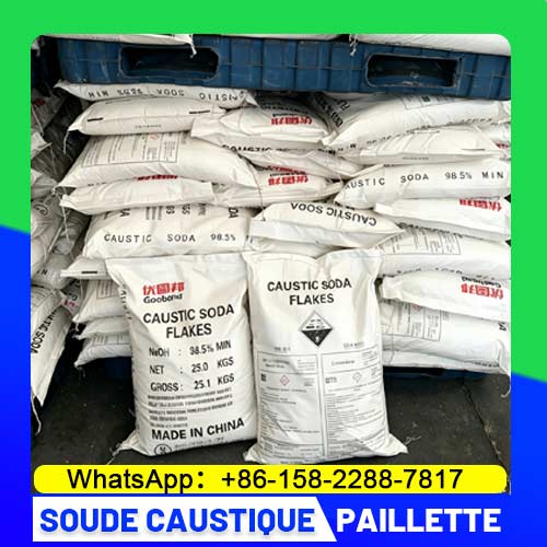 naoh soude caustique 99 98.5 98 paillette perles 25kg sac fournisseur