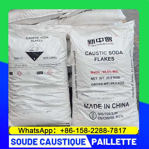 soude caustique paillette 98 98.5 99% haute pureté prix pas cher