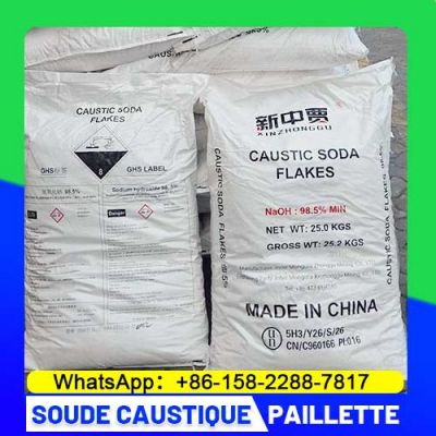 soude caustique paillette 98 98.5 99% haute pureté prix pas cher